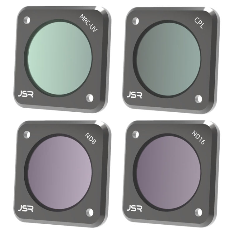 JUNESTAR Action Camera Filters For DJI Action 2,Style: CS-4in1