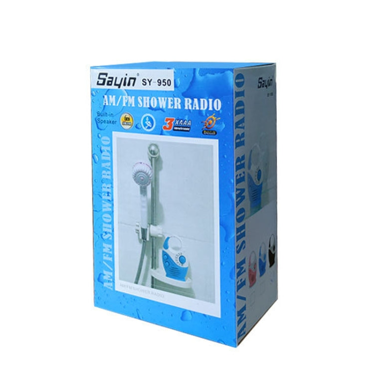 Sayin SY-950 Portable Waterproof Small Radio AM/FM Universal Band Elder Radio(Blue) - free shipping - PMC Jewellery - Order now!