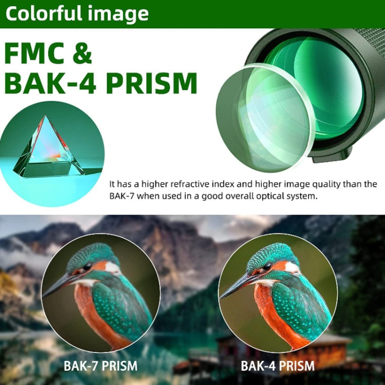 40X60 Outdoor Night Vision High Power HD Monocular (Standard+Universal Clip+Tripod) - Monocular Binoculars by PMC TechLife | Online Shopping South Africa | PMC TechLife