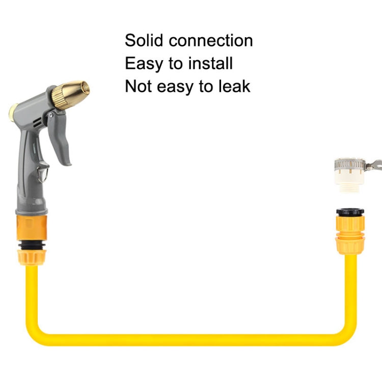 High Pressure Household Car Washer Telescopic Cleaning Spray, Style: H1 Short+3 Connectors+15m Tube
