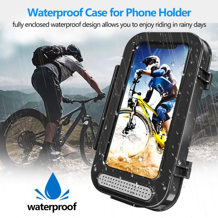 Bicycle Waterproof Bag Motorcycle Transparent Flip Phone Holder(Black) - Holders by PMC TechLife | Online Shopping South Africa | PMC TechLife | Buy Now Pay Later Mobicred