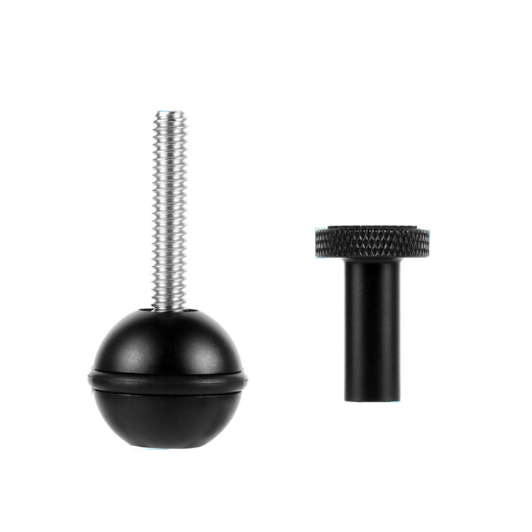 Ball Head Adapter Adjustable Screw Fixed Mount Camera Underwater Diving Photography Lights Bracket(M5 Screw Black)