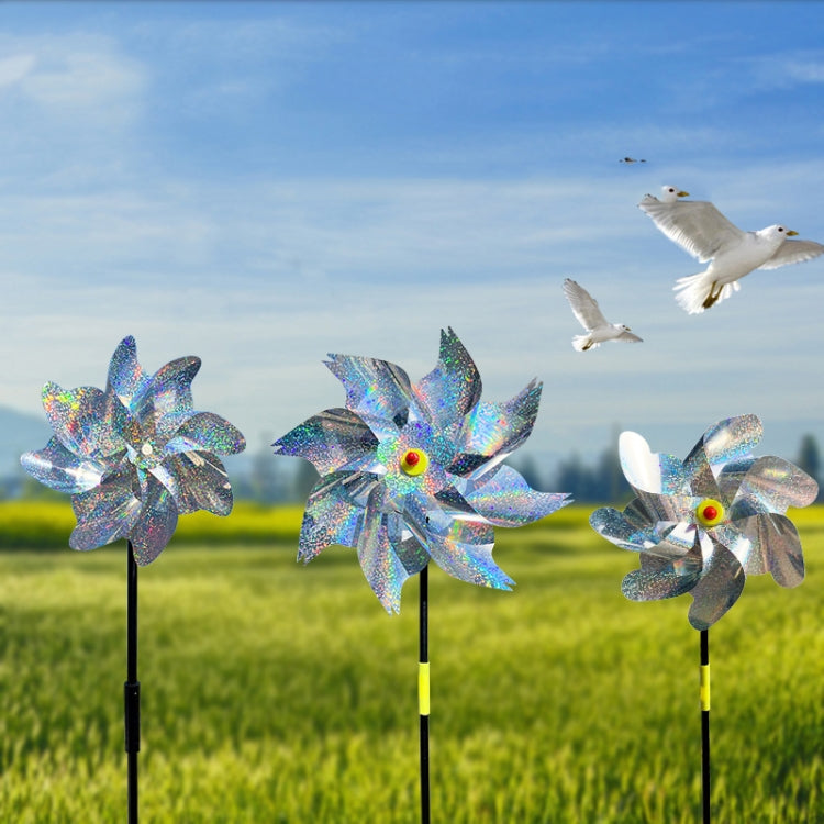 Balcony Garden Farmland Bird Catcher Reflector Anti-bird Laser Windmill, Style: Seven