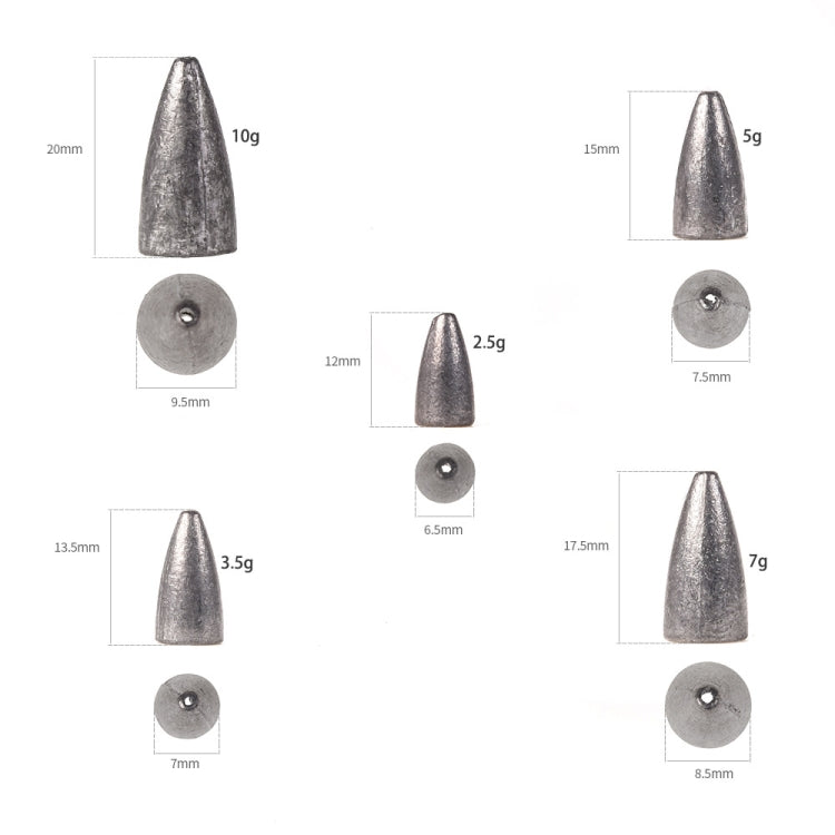 3 Bags LEO 27912 Lure Sea Rod Lead Drop Cast Fishing Sinker, Specification: 2.5g - Fishing Rods & Accessories by LEO | Online Shopping South Africa | PMC Jewellery | Buy Now Pay Later Mobicred