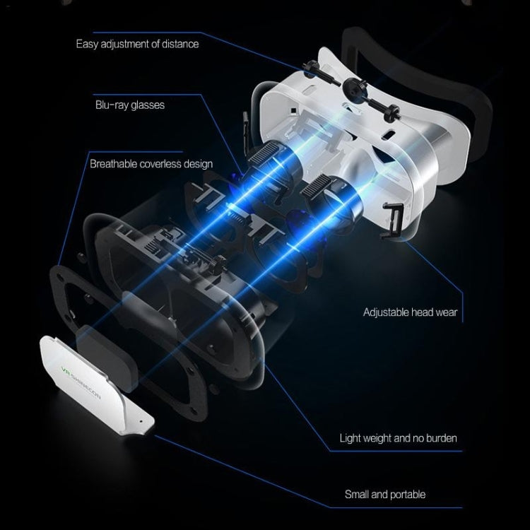 G05A 5th 3D VR Glasses Virtual Glasses with Y1 Black
