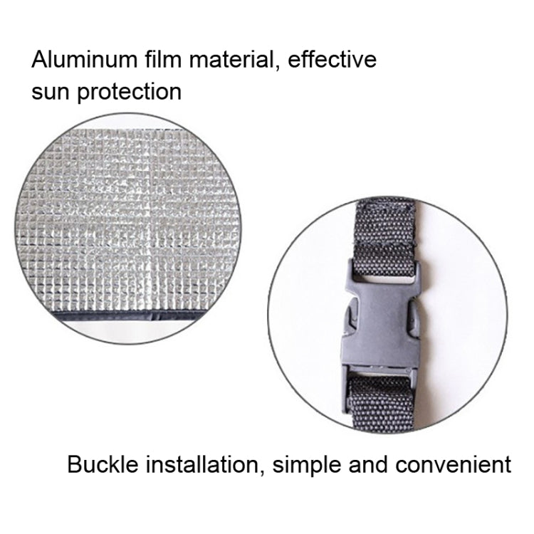 Universal Air Conditioner Cover Aluminum Foil Composite Flame Retardant Rainproof Cover(77 x 39.5cm)