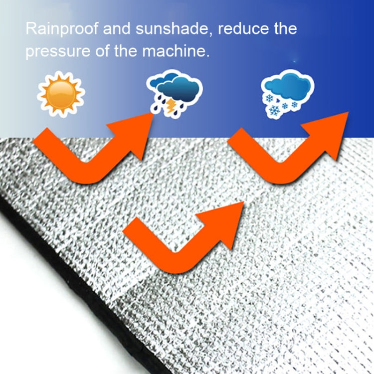 Universal Air Conditioner Cover Aluminum Foil Composite Flame Retardant Rainproof Cover(77 x 39.5cm)