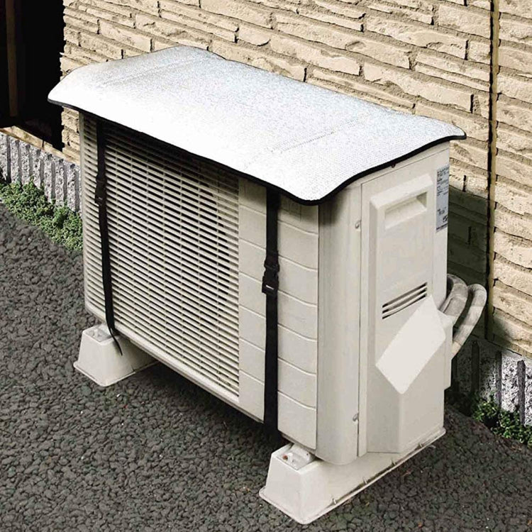 Universal Air Conditioner Cover Aluminum Foil Composite Flame Retardant Rainproof Cover(77 x 39.5cm)