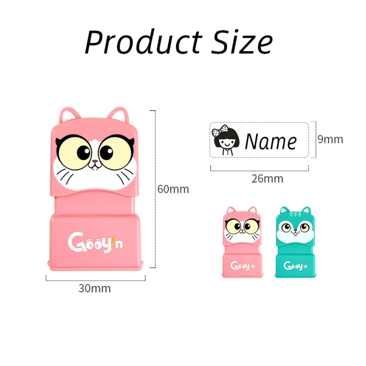 Clothing Seal For Children Kindergarten Student Name Photosensitive Seal(Pink)