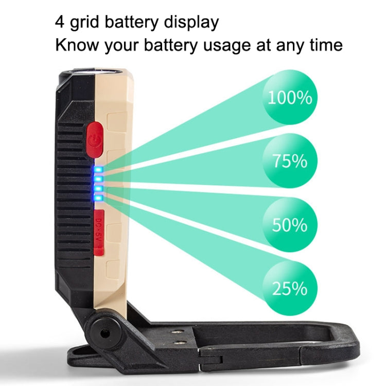 E-SMARTER COB Work Light USB Emergency Flashlight Maintenance Lamp, Style: W599A 10 Hole - Camping Lighting by E-SMARTER | Online Shopping South Africa | PMC Jewellery | Buy Now Pay Later Mobicred