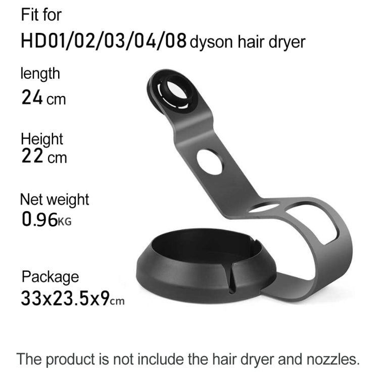 For Dyson Supersonic Hair Dryer Stand Holder With Cable Storage Function(Rose Red)