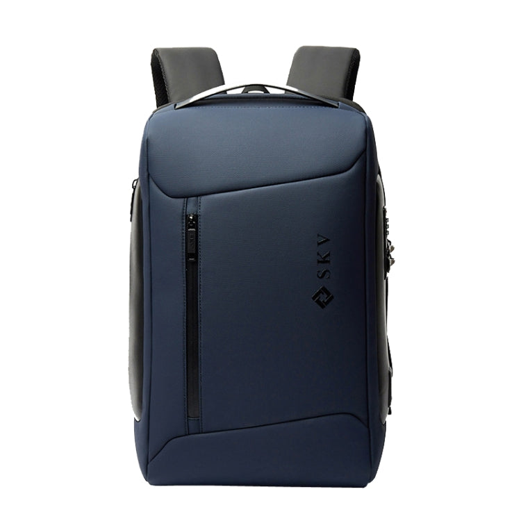 SKV B20430 Men Large Capacity Commute Computer Bag Business Casual Backpack(Blue) - free shipping - PMC Jewellery - Order now!