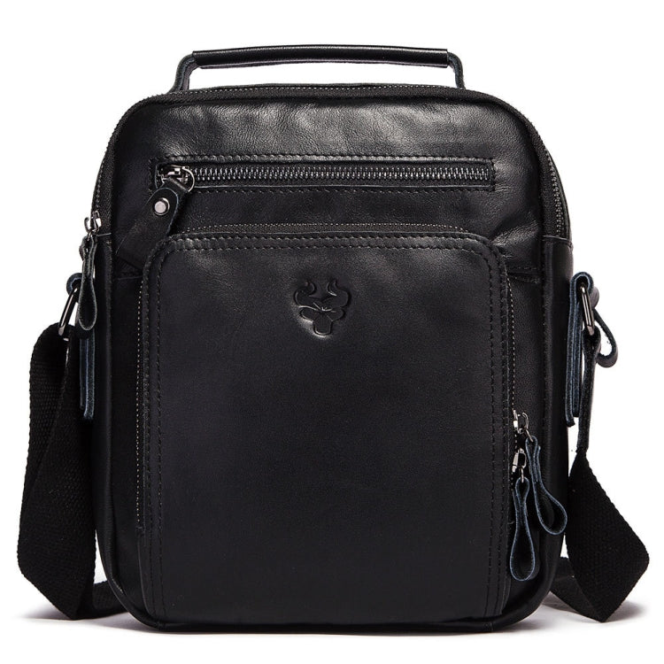HUMERPAUL MH573 Men Shoulder Bag Leather Messengers Bag(Black) - free shipping - PMC Jewellery - Order now!