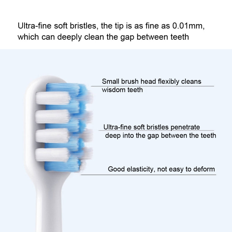 3 PCS For DR. Bei Electric Toothbrush Replacement Head(Sensitive Type)