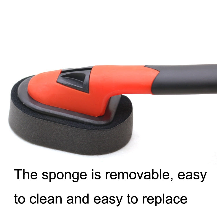 10PCS Sponge Long Handle Car Tire Varnishing Brush Tire Waxing Brush Sponge