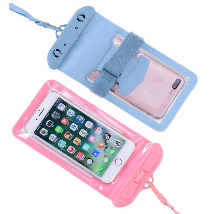 Tteoobl Diving Phone Water-resistant Bag Can Be Hung Neck Or Tied Arm, Size: Large(Pink)