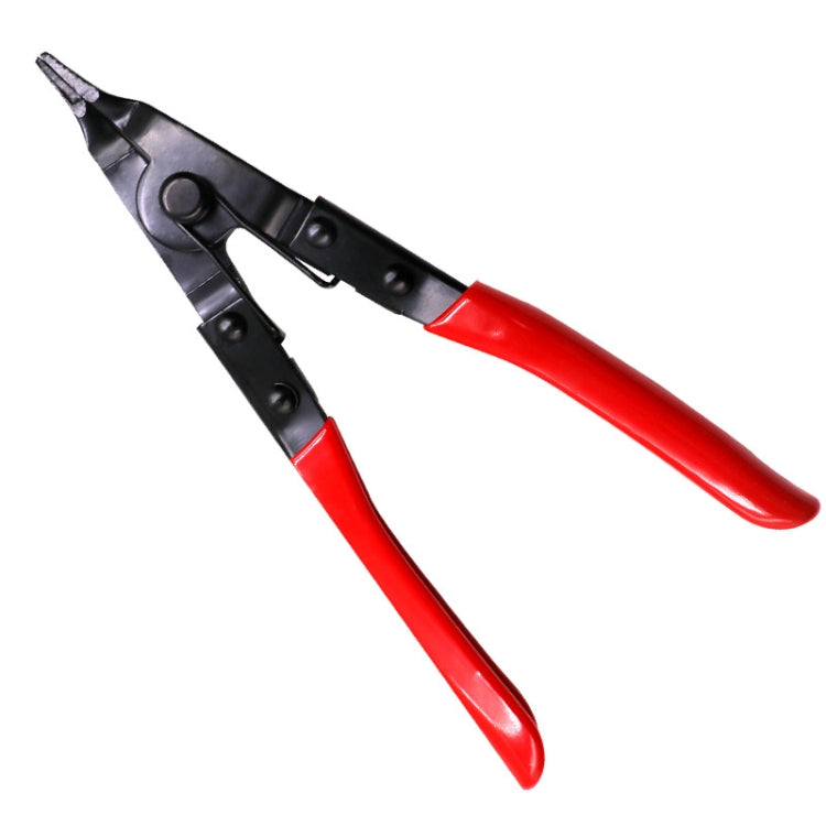 Reinforced Flat Circlip Pliers Flat-mouth Snap Ring Pliers(Red) - Pliers by PMC Jewellery | Online Shopping South Africa | PMC Jewellery | Buy Now Pay Later Mobicred
