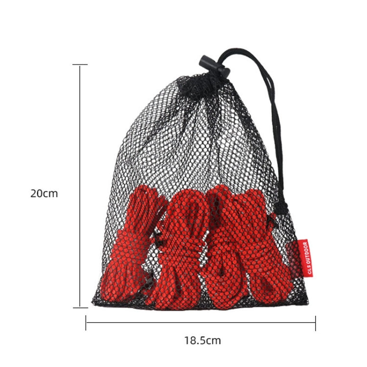 4 PCS / Set CLS Outdoor Camp Reflective Wind-Proof Camping Support Rod(White Non-reflective) - Tents & Accessories by CLS | Online Shopping South Africa | PMC Jewellery | Buy Now Pay Later Mobicred