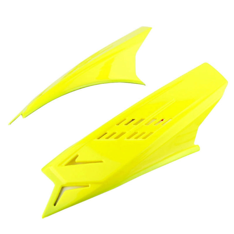 1 Pair Motorcycle Helmet Horns Plastic Paste Decoration(Yellow)