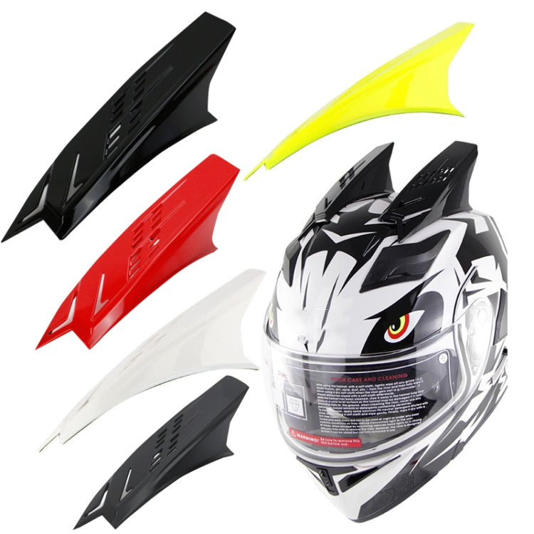 1 Pair Motorcycle Helmet Horns Plastic Paste Decoration(Red)