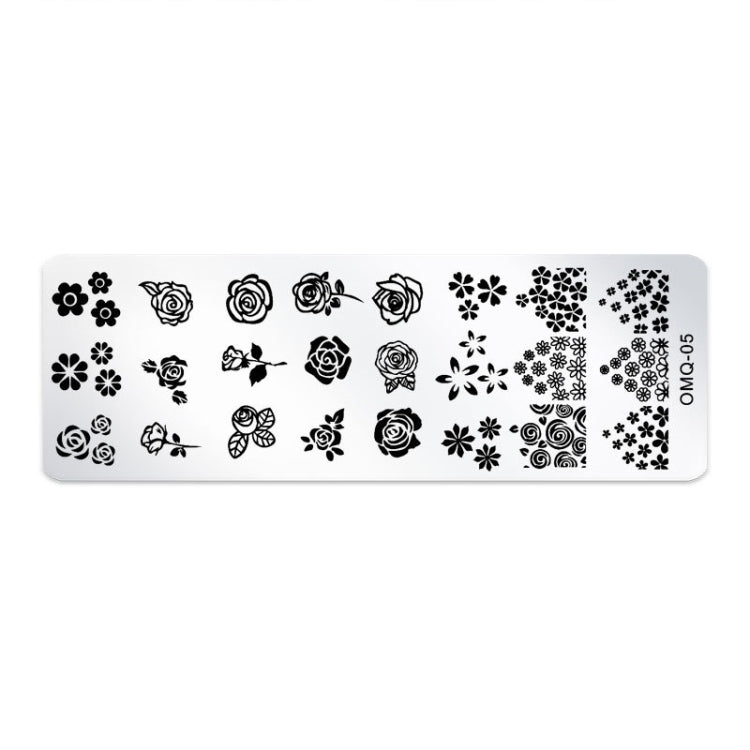 5 PCS Nail Art Print Template Nail Art Tools(OMQ-05)