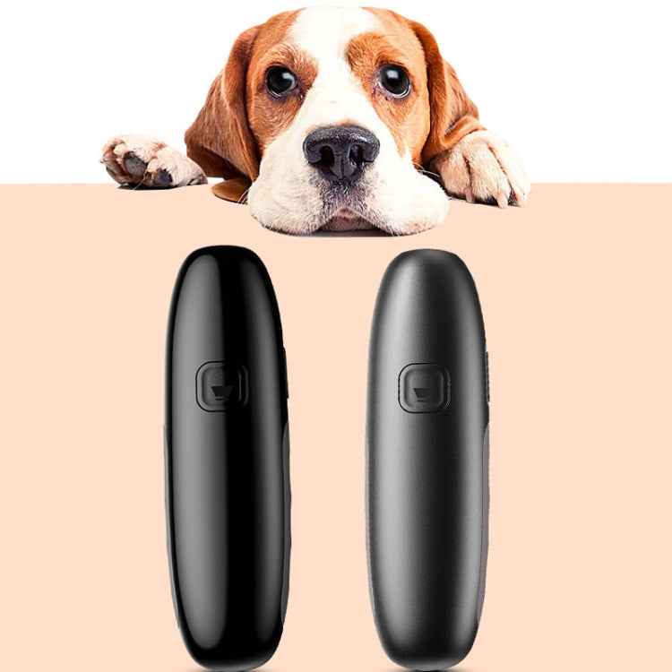 UB100 Ultrasonic Trainer Barking Device Handheld Portable Driving Artifact(Silver)