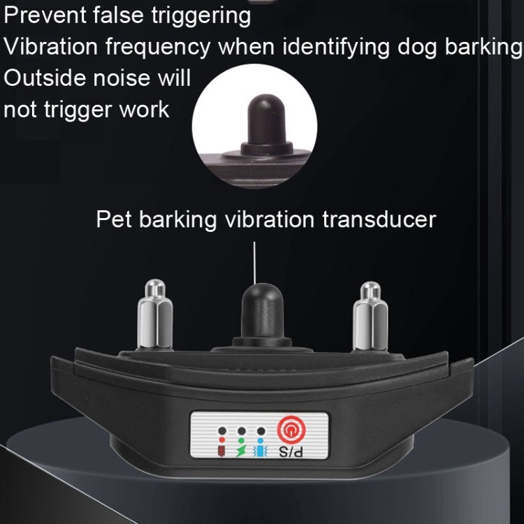 Intelligent Anti-barking Device Dog Trainer Collar, Style: Vibration+Electric Shock+Sound(Black) - Training Aids by PMC TechLife | Online Shopping South Africa | PMC TechLife | Buy Now Pay Later Mobicred