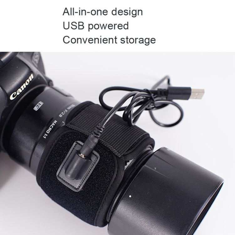 DJ-006 Camera USB Degrader Lens Diving Material Warm Belt(3 Gear Adjustment Temperature) - Other Accessories by PMC TechLife | Online Shopping South Africa | PMC TechLife | Buy Now Pay Later Mobicred