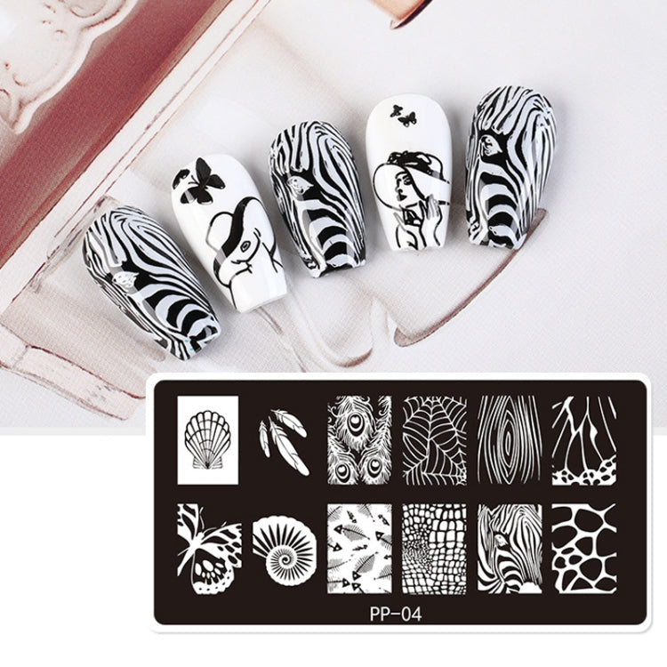Butterfly Dream Nail Art Printed Steel Plate(E084-8) - Nail Stickers by PMC Jewellery | Online Shopping South Africa | PMC Jewellery | Buy Now Pay Later Mobicred