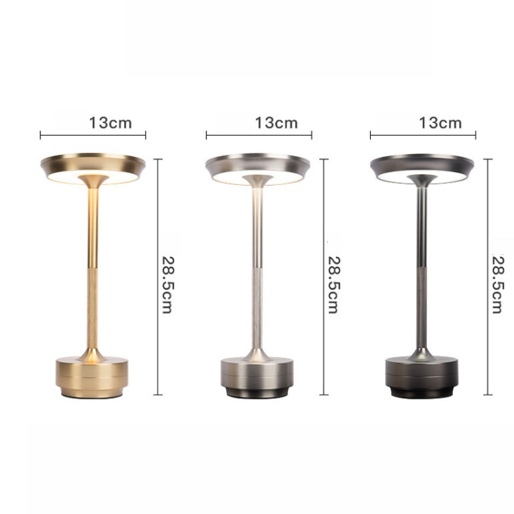 Rechargeable Desk Lamp Removable Desk Lamp Bar Atmosphere Night Light(Gold)