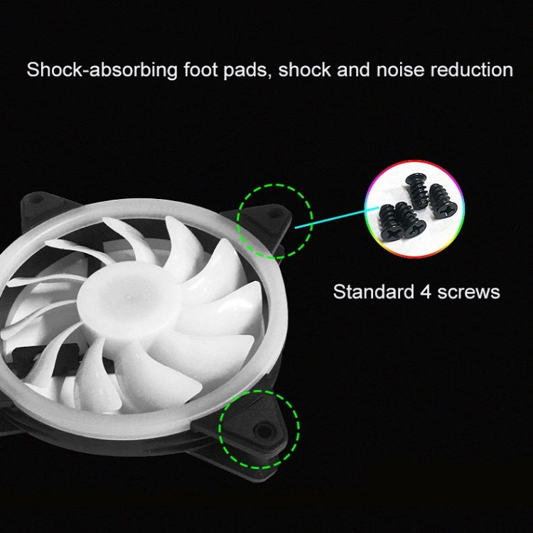 Computer CPU RGB luminous Radiator 7 Fans+Remote Control