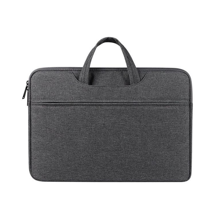 ST01 Large-Capacity Water-resistant Shock-Absorbing Laptop Handbag, Size: 13.3 inches(Deep Sky Gray)