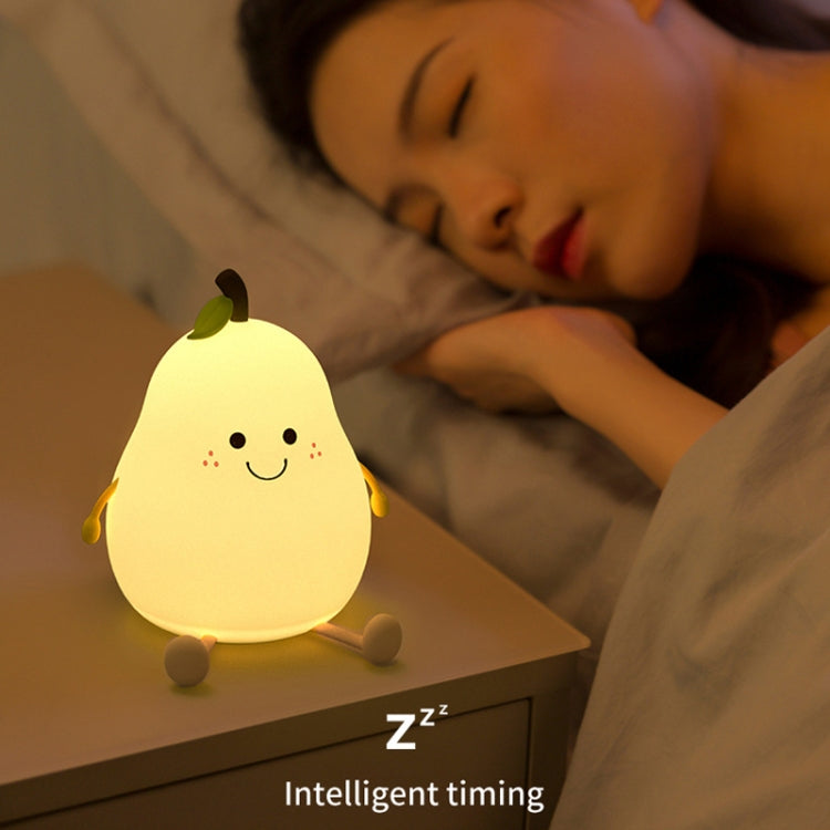 L40 Home Pear Night Light Love Silicone Sleeping Lamp - Night Lights by PMC TechLife | Online Shopping South Africa | PMC TechLife