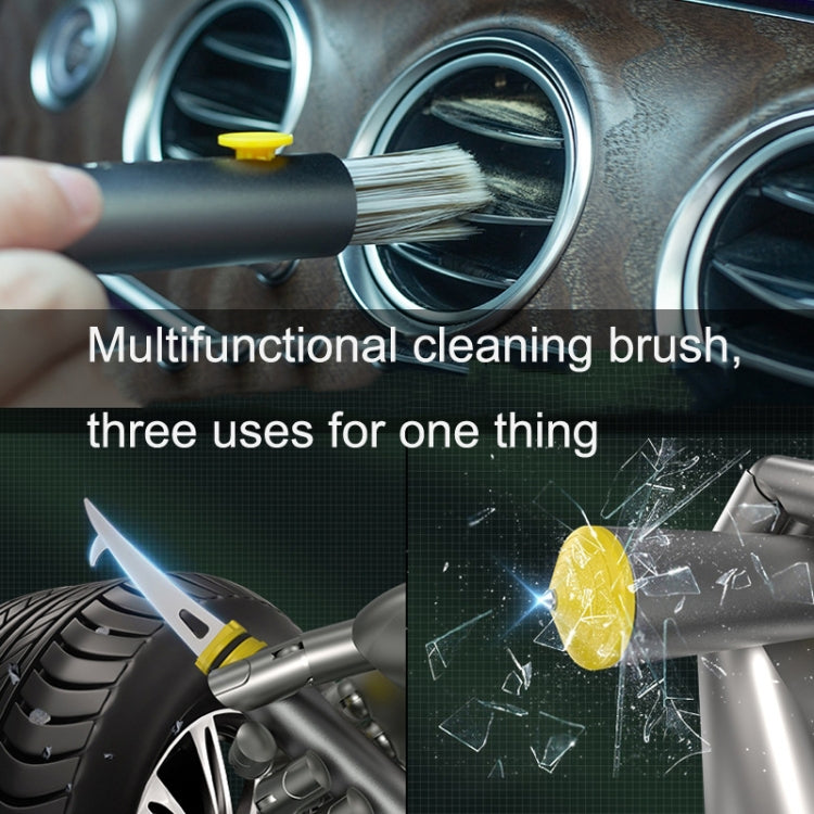 FH082 Car Air Conditioner Vent Multifunctional Cleaning Brush (Dark Green) - Car washing supplies by PMC TechLife | Online Shopping South Africa | PMC TechLife | Buy Now Pay Later Mobicred