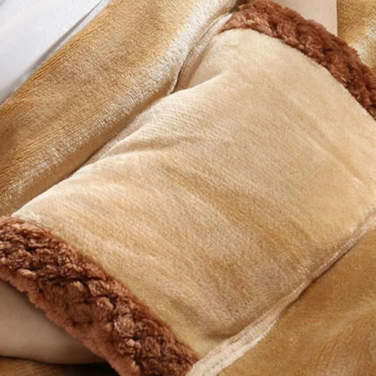 5V USB Electric Blanket Multi-functional Hand Warmer Knee Pad Flannel Blanket 60x80cm(Camel)