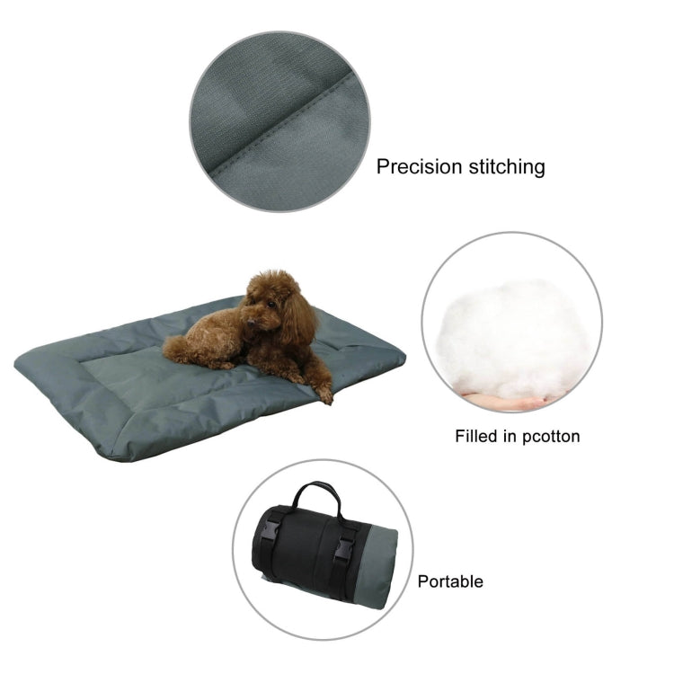 Outdoor Camping Foldable Pet Sleeping Pad 600D Oxford Cloth Water-resistant Dog Pad(Sky Blue)