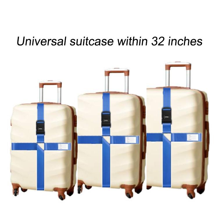 Luggage Reinforcement Straps Fixed Protective Rope With Combination Lock, Color: Customs Lock Black - free shipping - PMC TechLife - Order now!