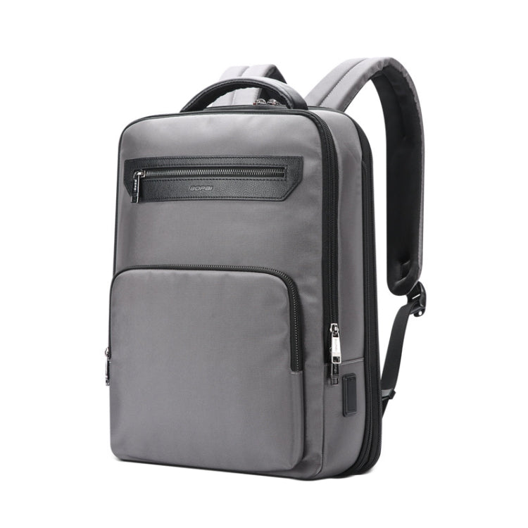 Bopai 61-121518 Multi-compartment Waterproof Expandable Backpack with USB Charging Hole(Dark Gray) - free shipping - PMC Jewellery - Order now!