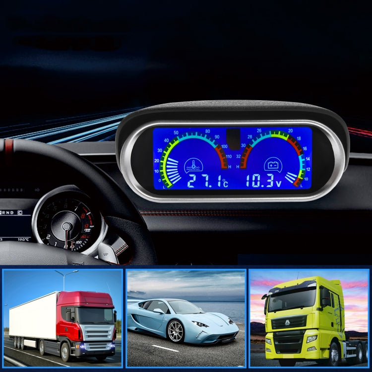 Agricultural Vehicle Car Modification Instrument, Style: Oil Meter (M14x1.5) With Water Temperature - Clocks & Car Meters by PMC TechLife | Online Shopping South Africa | PMC TechLife | Buy Now Pay Later Mobicred