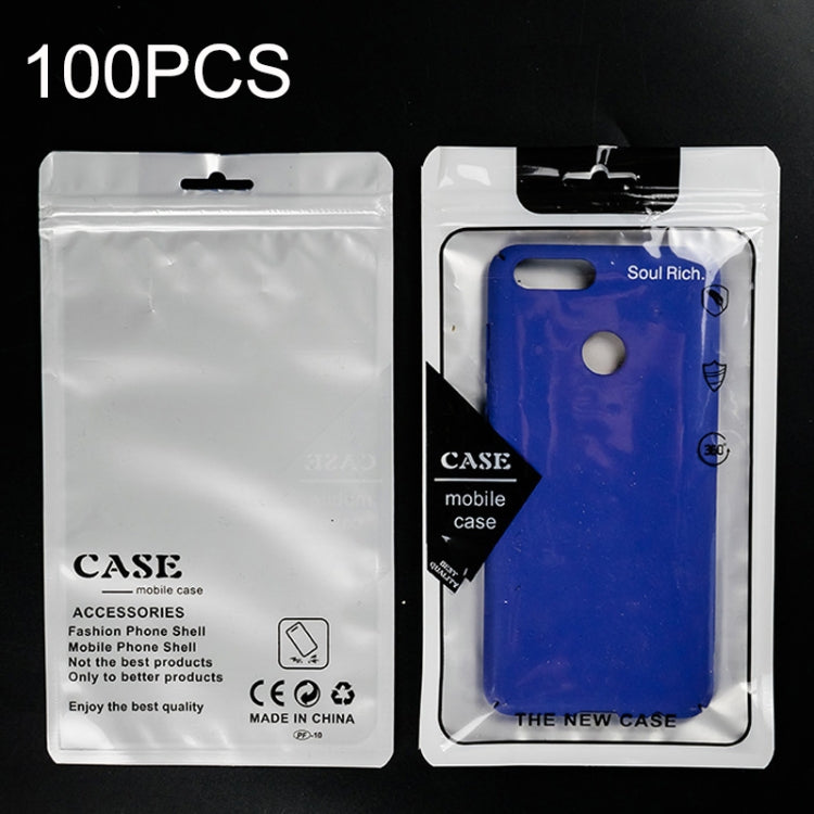 100PCS Phone Case Translucent Yin Yang Self-sealing Packaging Bag(Black) - by PMC Jewellery | Online Shopping South Africa | PMC Jewellery