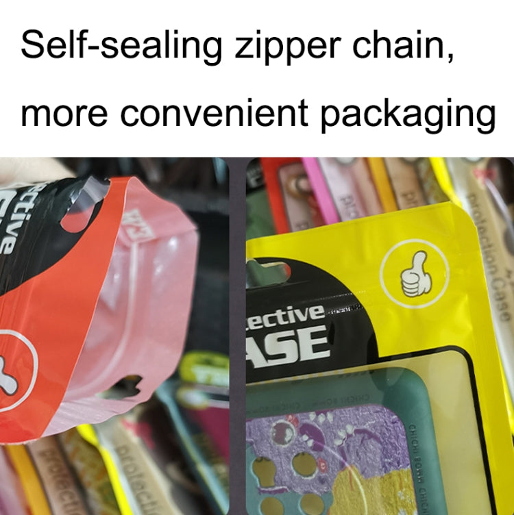 100PCS Phone Case Plastic Self-Sealing Pearl Packaging Bags, Size: 12x21cm (Black) - free shipping - PMC Jewellery - Order now!