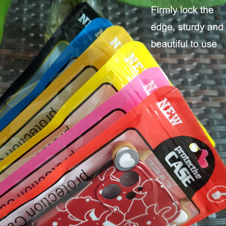 100PCS Phone Case Plastic Self-Sealing Pearl Packaging Bags, Size: 12x21cm (Black) - free shipping - PMC Jewellery - Order now!