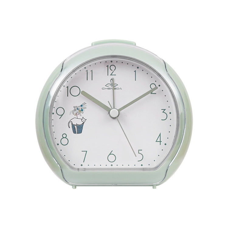 Cute Children Small Alarm Clock Bedside Night Light Clock(A306 Green)