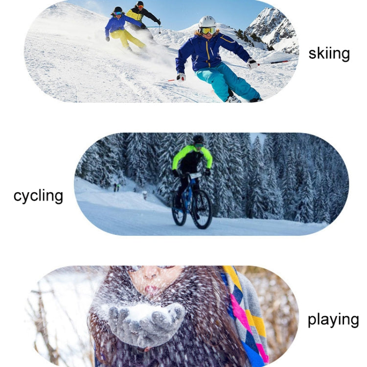 1 Pair Winter Fleece Thickened Warm And Windproof Outdoor Riding Motorcycle Gloves, Size: Free Code(Pink + Blue) - Full Finger Gloves by PMC Jewellery | Online Shopping South Africa | PMC Jewellery | Buy Now Pay Later Mobicred