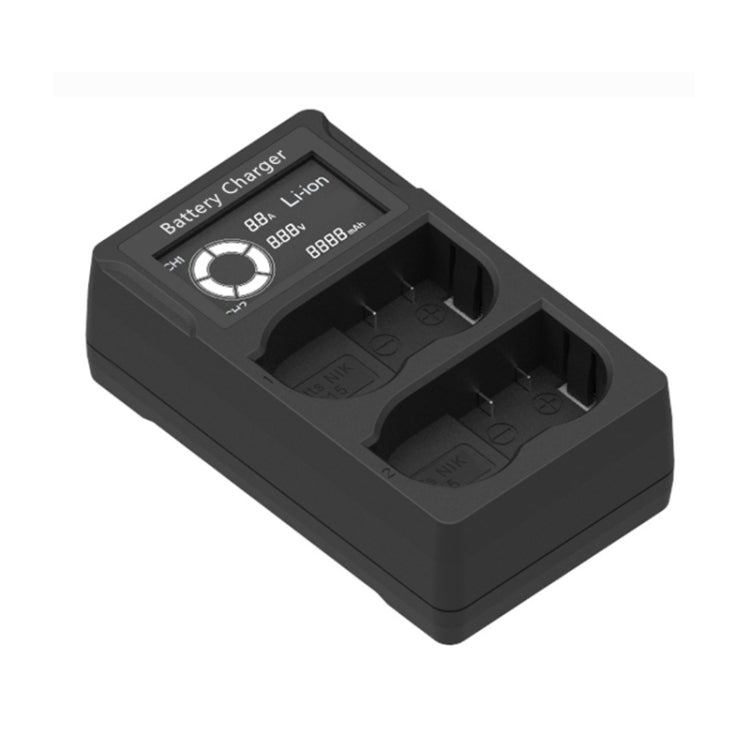 EL15 USB LCD Dual Charge SLR Camera Battery Charger - Battery USB Charger by PMC Jewellery | Online Shopping South Africa | PMC Jewellery | Buy Now Pay Later Mobicred