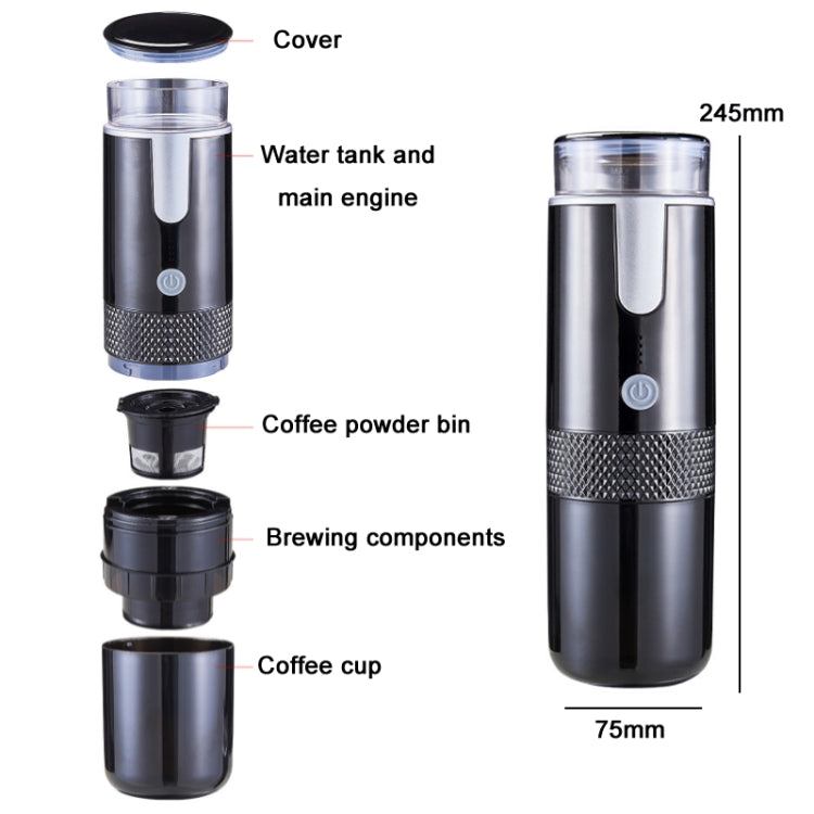 Fully Automatic Portable Wireless Coffee Machine(Black) - free shipping - PMC Jewellery - Order now!