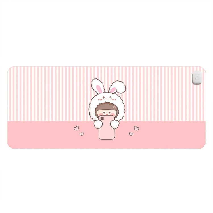 Intelligent Timing Heating Water-resistant Warm Mouse Pad CN Plug, Size: 60x36cm(Selfie Girl)