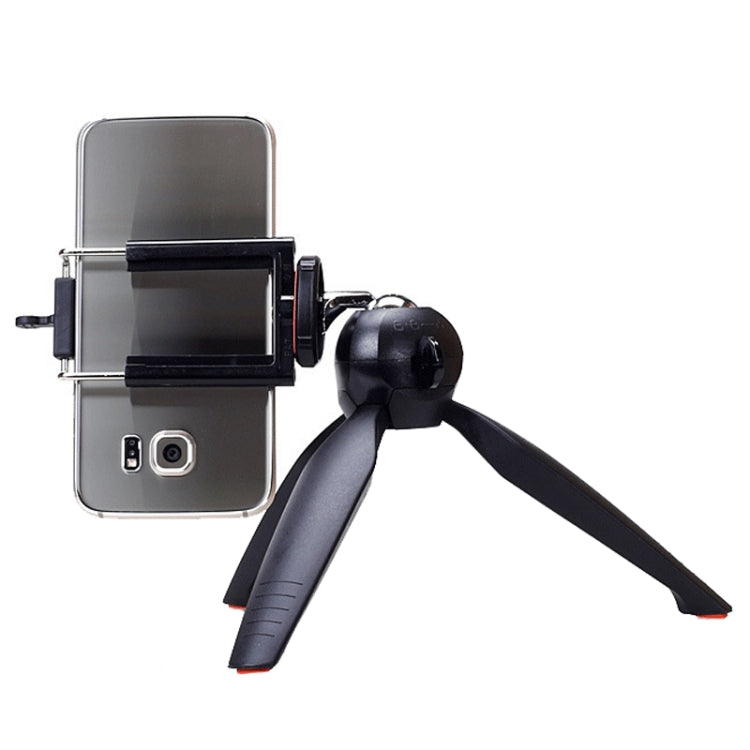 YUNTENG 228 Mini Tripod Camera Desktop Live Bracket Mobile Phone Selfie Frame(Black) - free shipping - PMC Jewellery - Order now!