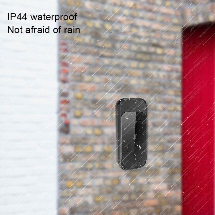 C03 1 For 1 Home Wireless IP44 Waterproof Touch Sensor Doorbell(EU Plug Black) - Wireless Doorbell by PMC Jewellery | Online Shopping South Africa | PMC Jewellery | Buy Now Pay Later Mobicred