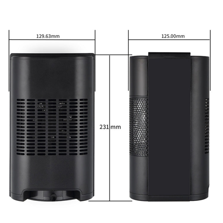 N8 Table Air Heater Indoor Quick Heat Energy Saving Electric Heater, Specification: EU Plug(Black)